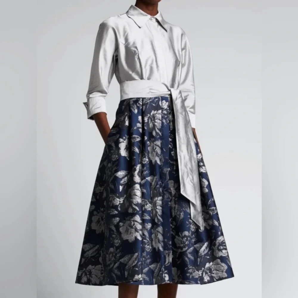 Teri Jon by Rickie Freeman

Floral Jacquard Cocktail Shirtdress size 10